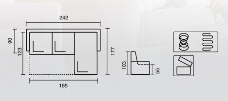 Диван кутовий Бруклін А 21 нерозкладний (ТМ Віка)