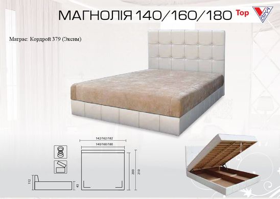 Кровать Магнолия 140 (ТМ Вика)