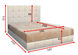 Кровать Магнолия 140 1 категория мебельная ткань (ТМ Вика)