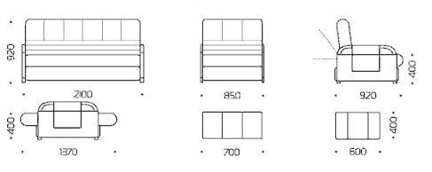 крісло Ліберті (ТМ Style Group), 1 категорія, Клік-Кляк, ППУ, Метал, ДСП, металеві