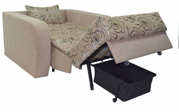 кресло-кровать Соло 80 (ТМ Novelty), 1 категория, Аккордеон, ППУ, Металл, 1 местный (до 100см), Односпальный (до 120см), Ширина до 150см