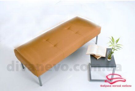 офісний диван Квадро 2.0 банкет (ТМ Style Group), 1 категорія, Нерозкладний, ППУ, Метал, 3-х місцевий (150-190см), Ширина 150-200см, без підлокітників