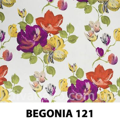 ткань BEGONIA / BEGONYA (Магитекс), Велюр, Цветы