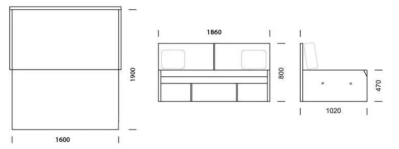 диван City 180 ТМ Єврософ