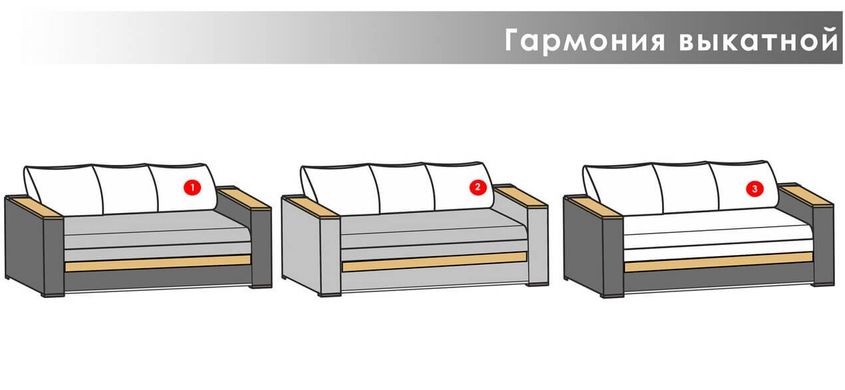 міні диван Garmoniya 120 ТМ Єврософ
