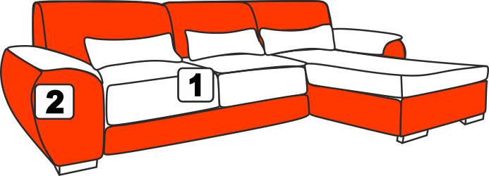 угловой диван Ramon (ТМ Davidos), 1 категорія, Дельфін, ППУ, Дерево, 3-х місцевий (150-190см), Ширина более 200см, правий (Г), ДСП, м'які