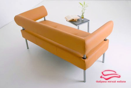 офисный диван Квадро 2.3 (ТМ Style Group), 1 категория, Нераскладной, ППУ, Металл, 3-х местный (150-190см), Ширина 150-200см, мягкие