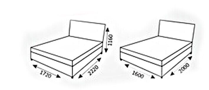 Кровать Неаполь №1 160 с матрасом 0 категория (ТМ МКС)