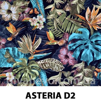 ткань ASTERIA / Астерия (Магитекс), Велюр, Цветы